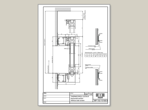 E-STA-R, Horizontal section without side screen