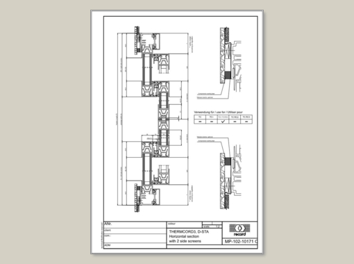 D-STA, Horizontal section with 2 side screens