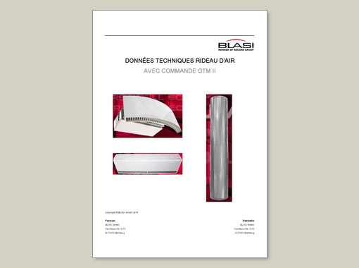 record K 21 / K 31 / K 41 Rideau D'Air – Descriptif de fonctionnement