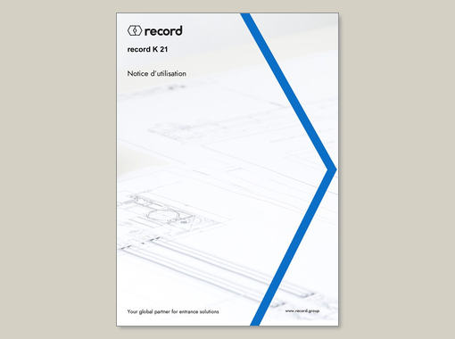 record K 21 – Notice d’utilisation