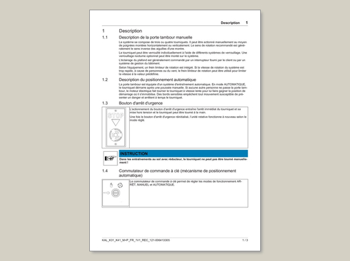record K 31 M + P / K 41 M + P – Instructions rapides